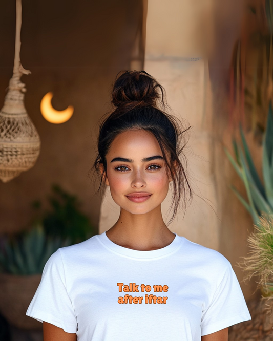 Talk to Me After Iftar – Unisex Short-Sleeve T-Shirt